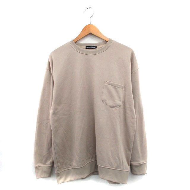 スコーネ コレクション Skkone Collection トレーナー  スウェット 裏起毛 シンプル L ベージュ /KT24
