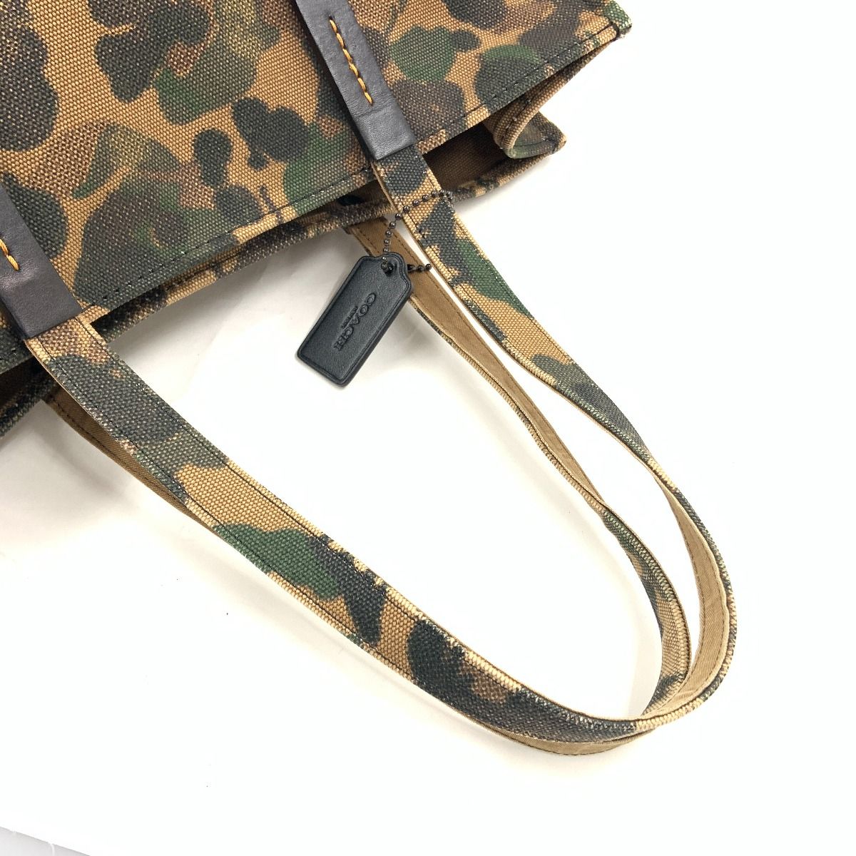 〇〇COACH コーチ レキシー トート 42 カモフラ柄 迷彩 恐竜プリント