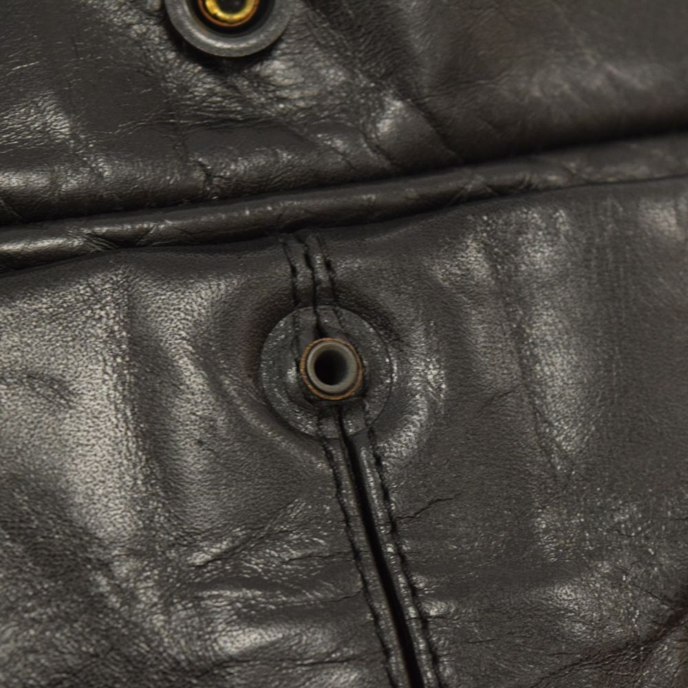 20ss SAINT LAURENT オペラ ウォッシュ レザージャケット 48 SAINT LAURENT 20SS/Opera Wash Leather Trucker Jacket/46