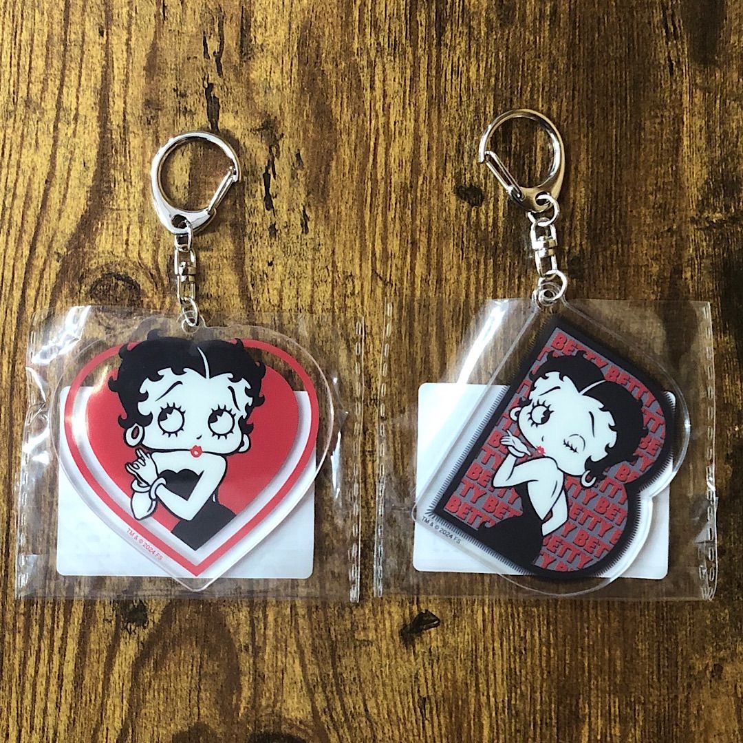 ベティちゃんアクリルセット 空瓶、ベティちゃん シャンパンボトル