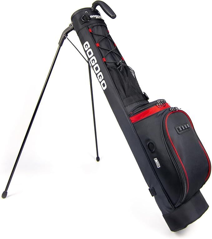 GOGOGO SPORT VPRO ゴルフ ゴルフバッグ 超軽量 練習用 初心者 セルフスタンド 2-8本収納可能 キャディバッグ サブバッグ 多機能ポケット付き