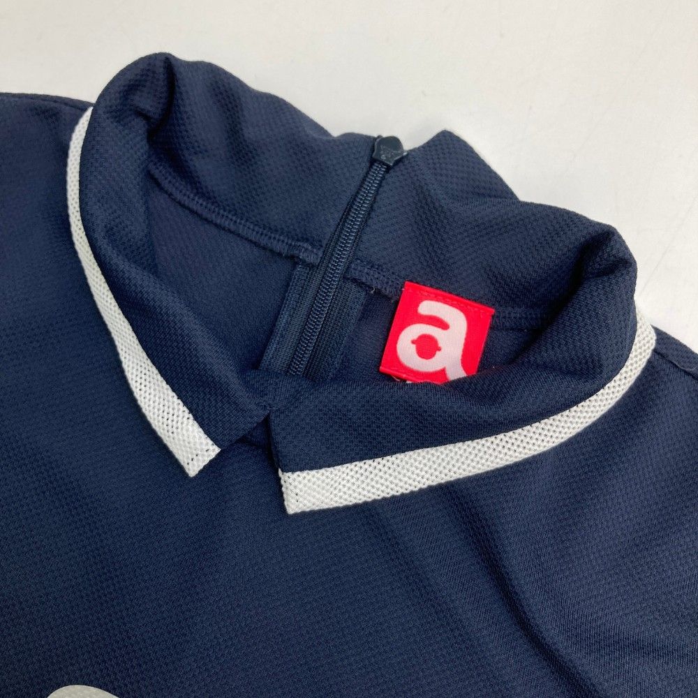 サイズ：38 ARCHIVIO アルチビオ  半袖襟付きTシャツ  ネイビー系 [240101437722] ゴルフウェア レディース ストスト archivio ARCHIVIO アルチビオ 襟付き 半袖Tシャツ ネイビー系