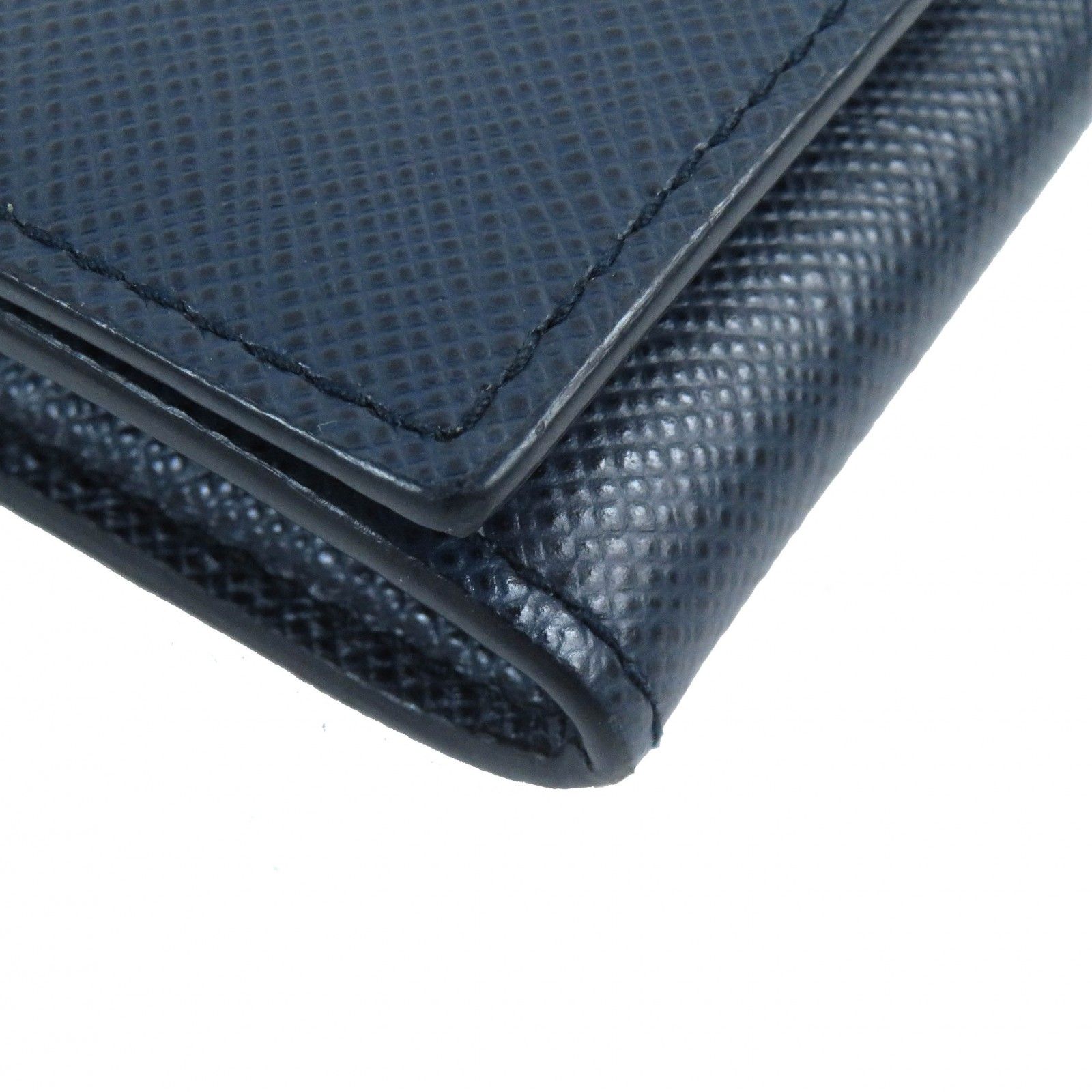 美品△PRADA プラダ 2MM935 サフィアーノレザー ロゴ入り 小銭入れ 