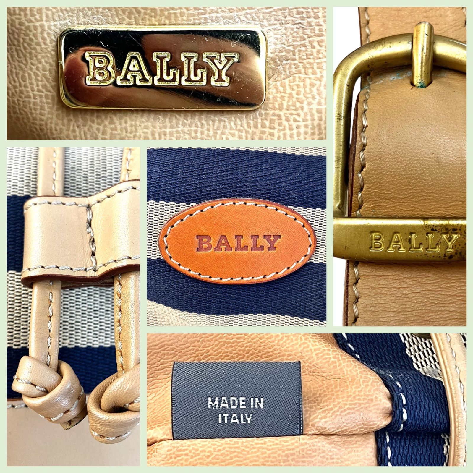定番ボーダー マリン⭐️極美品きれいです⭐️BALLY】 バリー