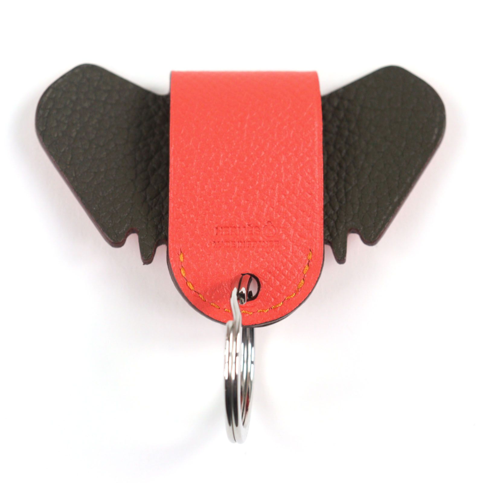 未使用品○HERMES エルメス プティアッシュ 象 レザー ルージュクー