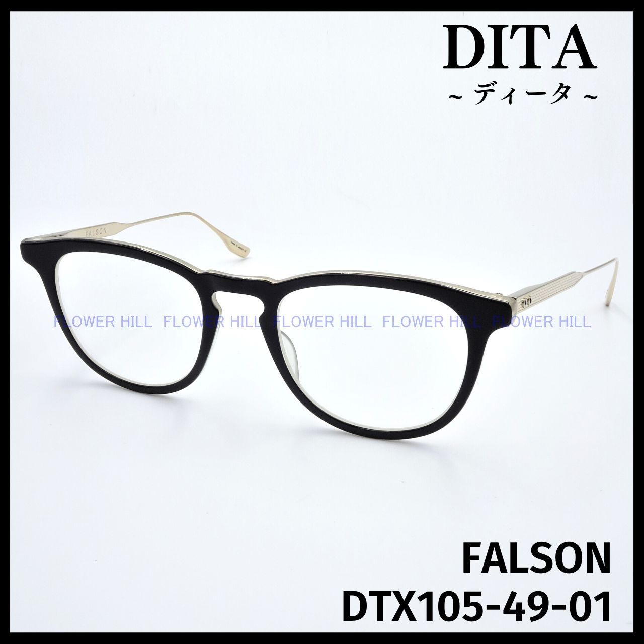 DITA ディータ メガネ フレーム FALSON DTX105-01 メガネ ブラック