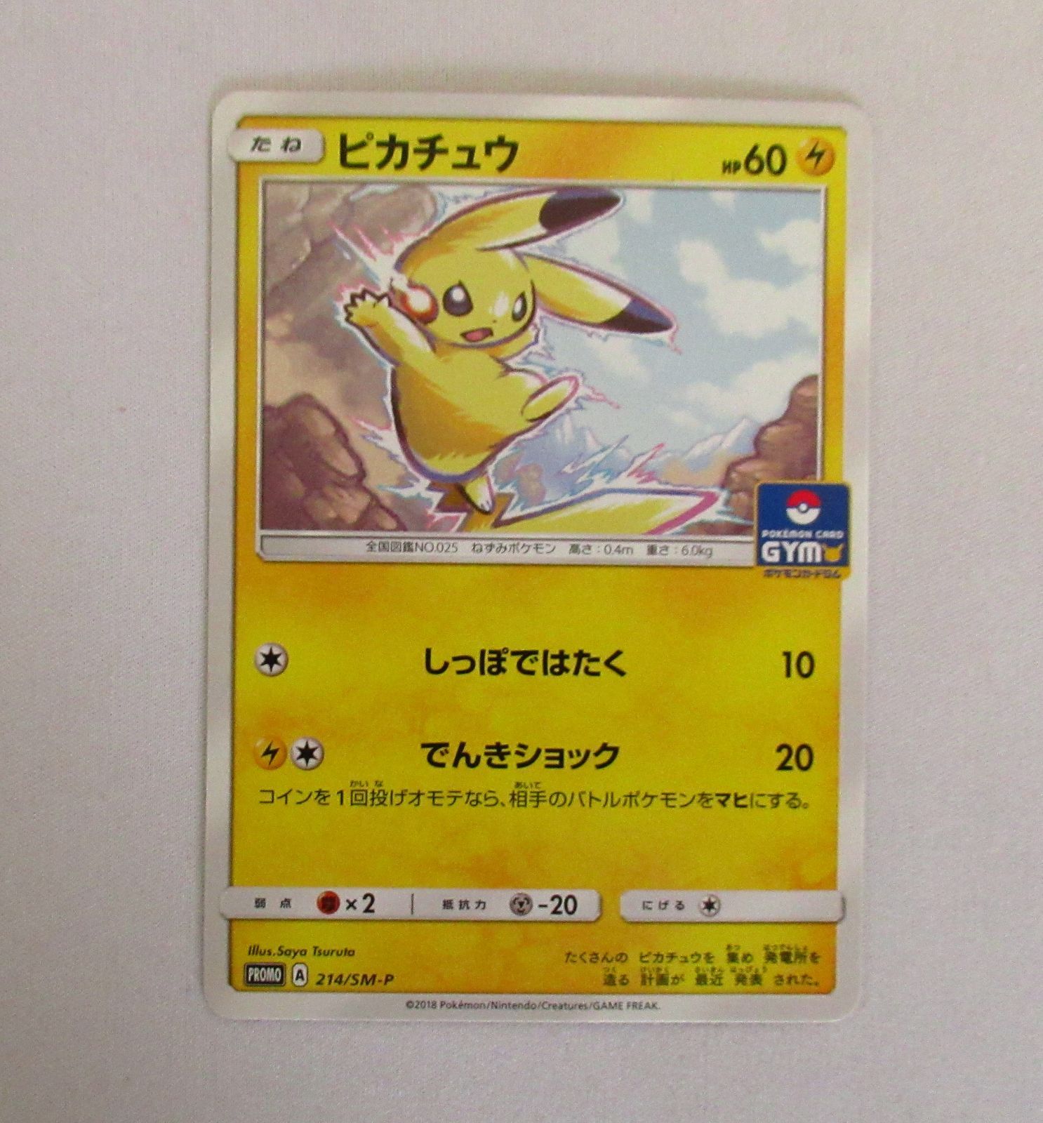 PSA10ピカチュウ GYMプロモ 214/SM-P ポケモンカード ジム ピカチュウ