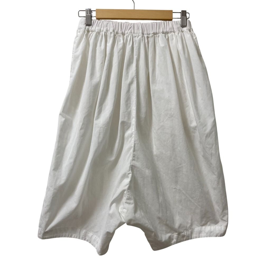 AD2015 COMME des GARCONS コムコム コムデギャルソン イージーサルエルパンツ XS ホワイト レディース 古着 DECORATOM_COM_BR