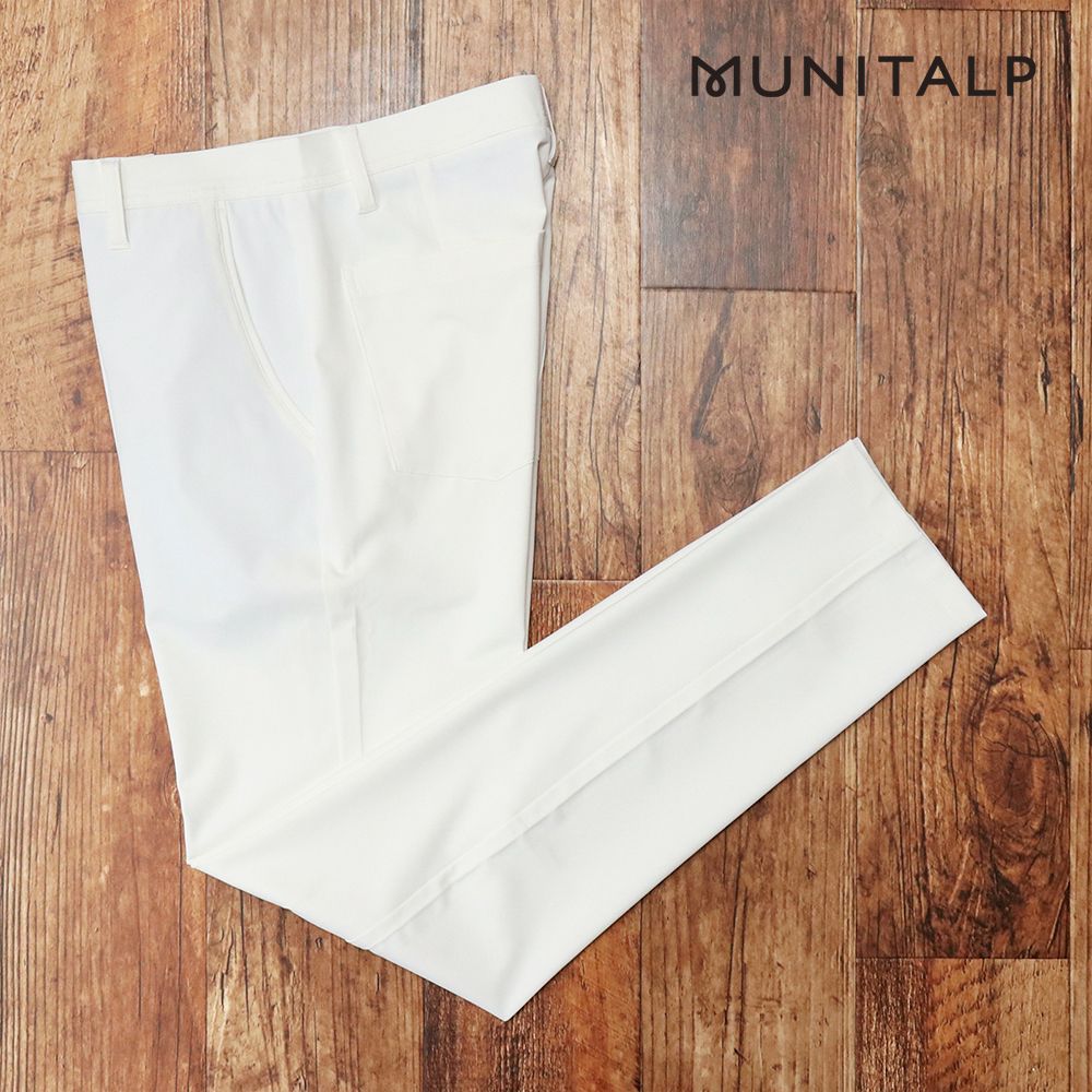 MUNITALP/88cm/ドライタッチ ストレッチ パンツ  004-74510 オールシーズン対応 ゴルフ ムニタルプ 新品/白/ホワイト/ka112/