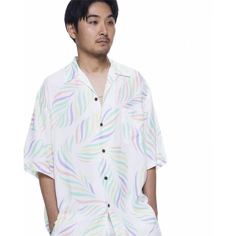 WACKO MARIA 半袖シャツ リーフ柄