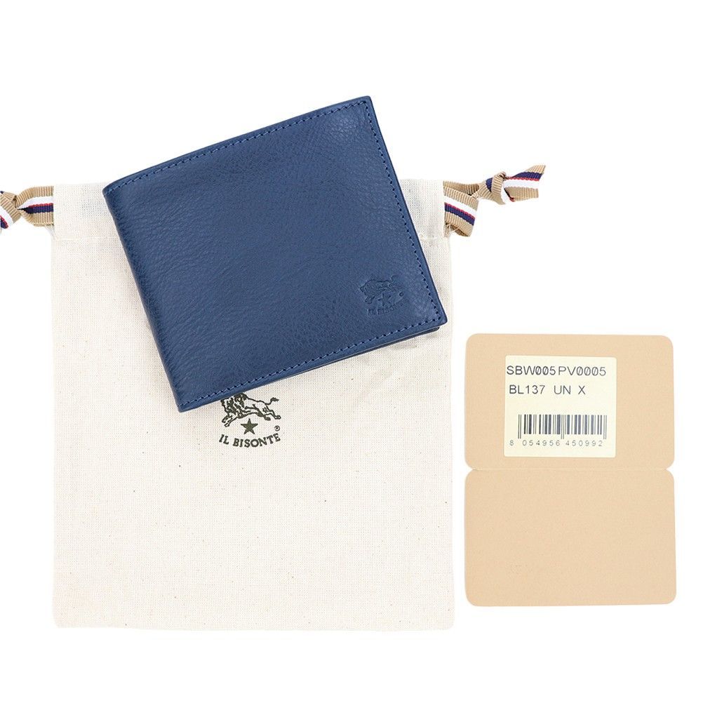 イルビゾンテ 財布 二つ折り IL BISONTE 小銭入れなし SBW005