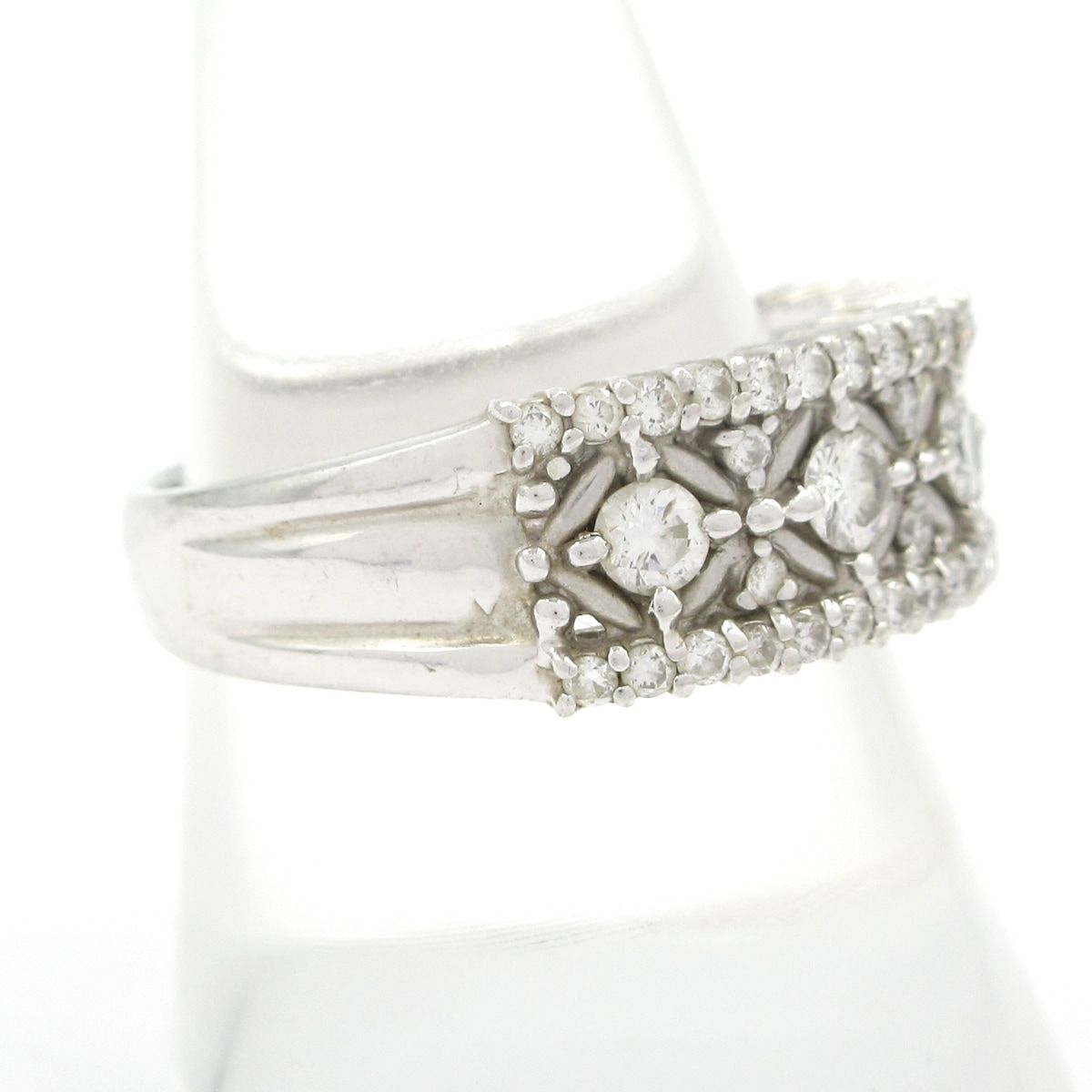 Unbranded ノーブランド リング Pt900×ダイヤモンド 総重量 12.1g 0.50刻印 0.484刻印