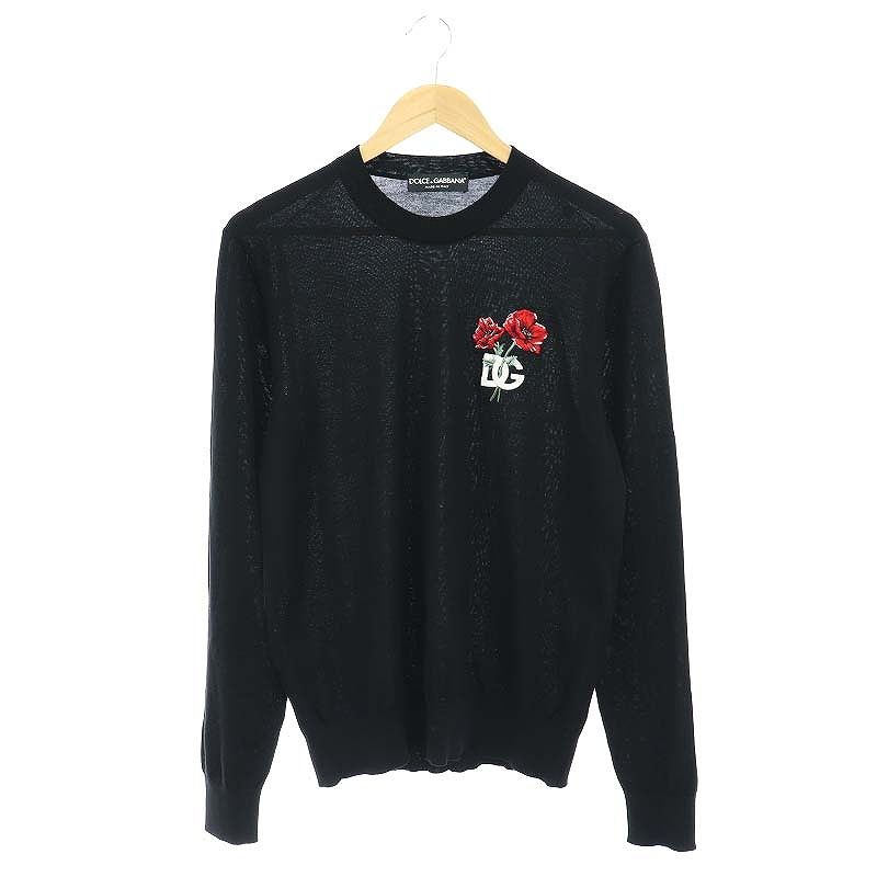 DOLCE&GABBANA 刺繍入りセーター