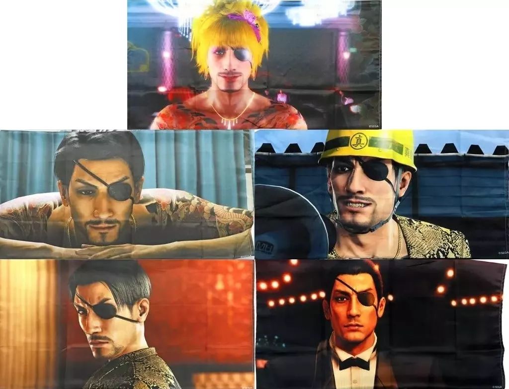 抱き枕カバー シーツ 全5種セット 夢の中でも現れるでぇ! 遭遇率アップ枕カバー くじ引き堂 龍が如く 真島吾朗 誕生日記念くじ B賞