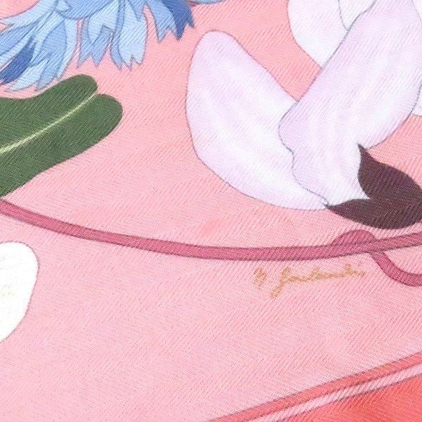 #apzs エルメス HERMES スカーフ ピンク 白 青 COSTUMES CIVILS 現代市民の服装 シルク カレ90 レディース [853997] HERMES エルメス ツイリー ファッション小物 スカーフ