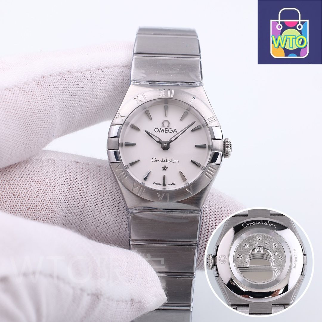 モザイクオパール オクタゴンケース レディースクオーツ腕時計 稼働品 色々な OMEGA オクタゴン ドレスウォッチ ゴールド 腕時計