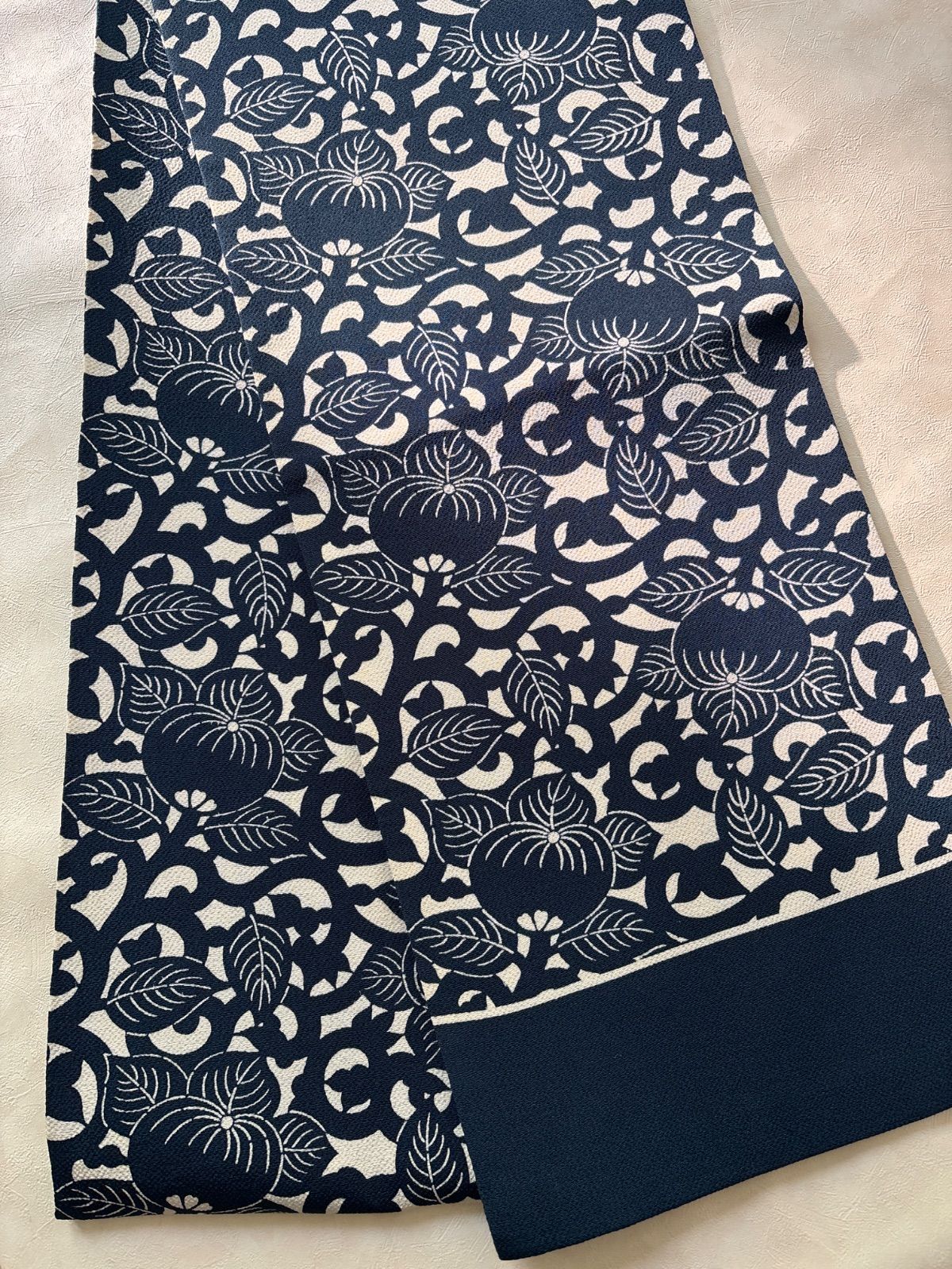 平和屋着物◎九寸名古屋帯 手描き 草花文 銀糸 正絹 逸品 AAAZ8713dt