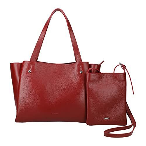 [バルコス] トートバッグ ポシェット 2点セット 本革 レディース プレゼント 大容量 A4 通勤 おしゃれ ブラック