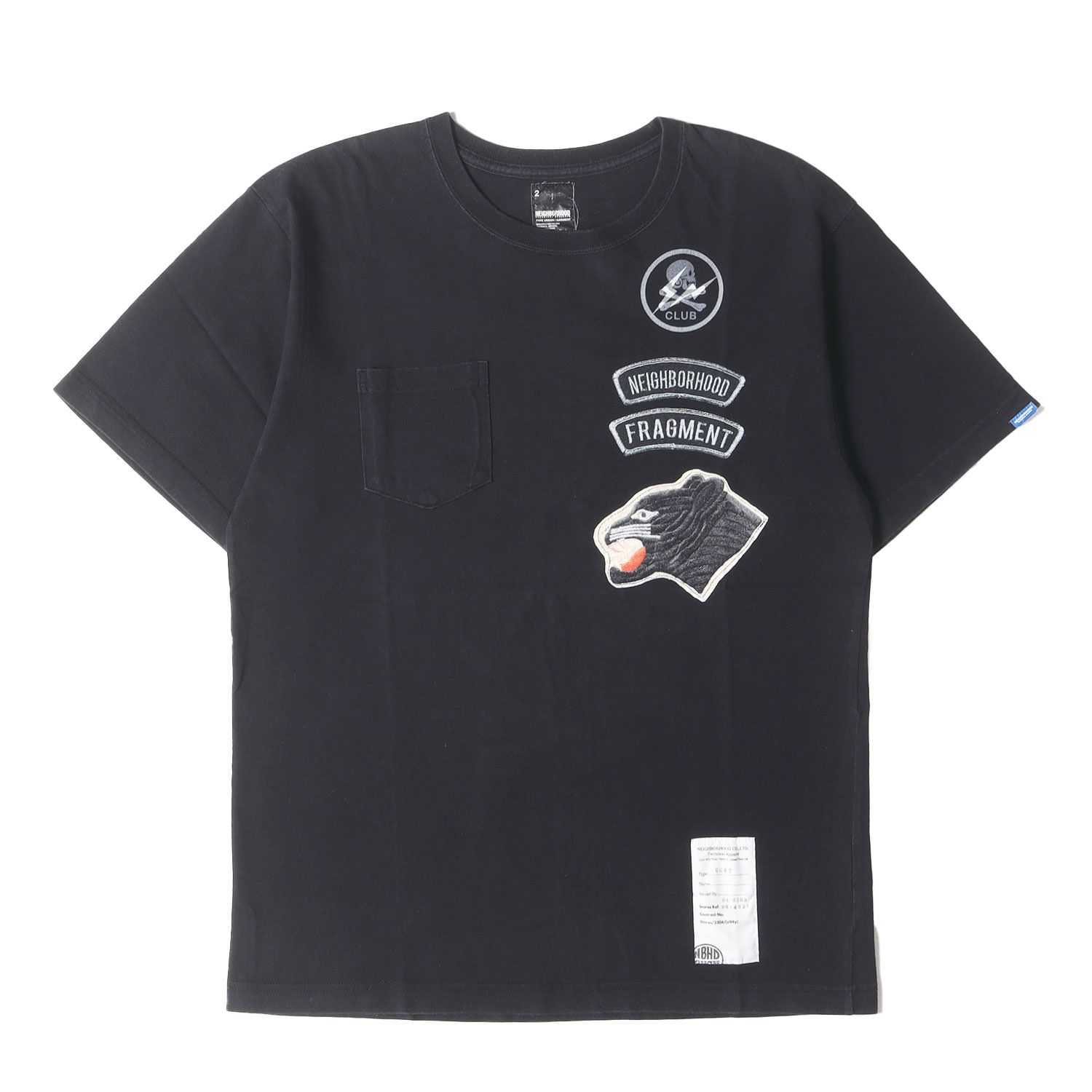 NEIGHBORHOOD ブラック LS Tシャツ NEIGHBORHOOD ネイバーフッド SRL ロングスリーブTシャツ