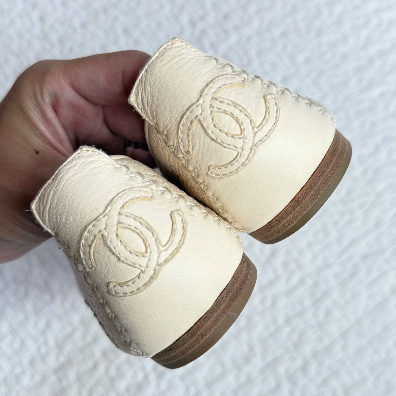 美品✨CHANEL フラットシューズ ココマーク ブラウン ローファー 24cm 楽天市場】CHANEL（ローファー｜レディース靴）：靴の通販