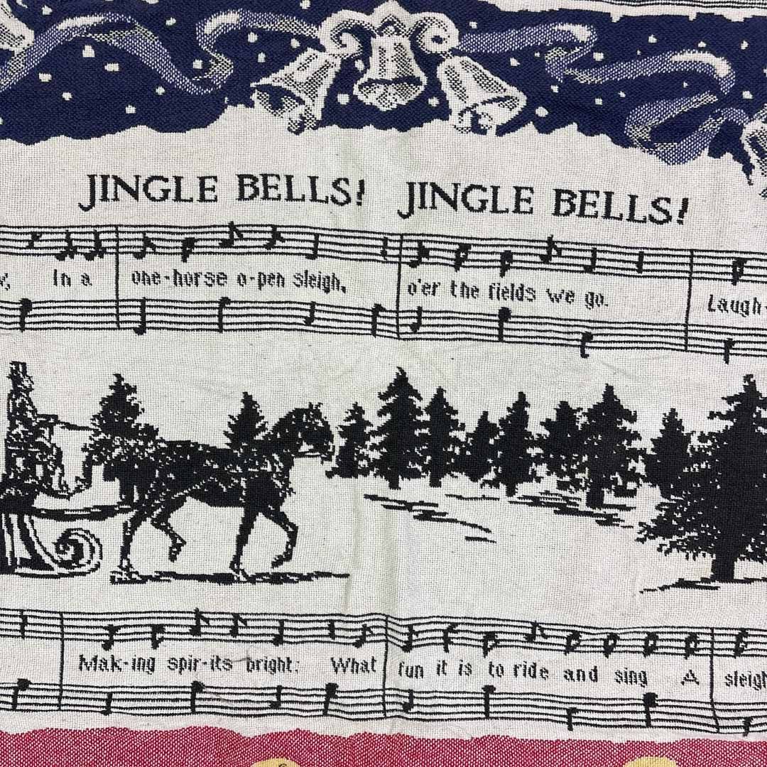 vintageラグ カーペット 楽譜 音符 クリスマス 2052 - メルカリ