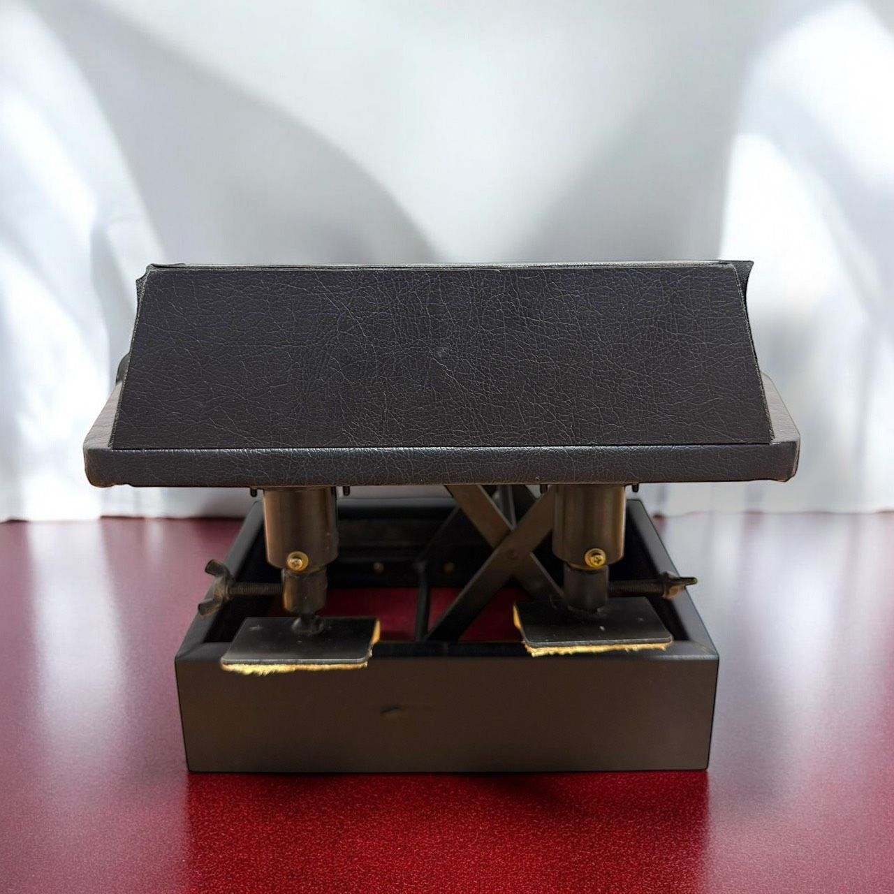 情熱的な ムツミ製 ピアノ補助ペダル M-60 M60 足台 美化された