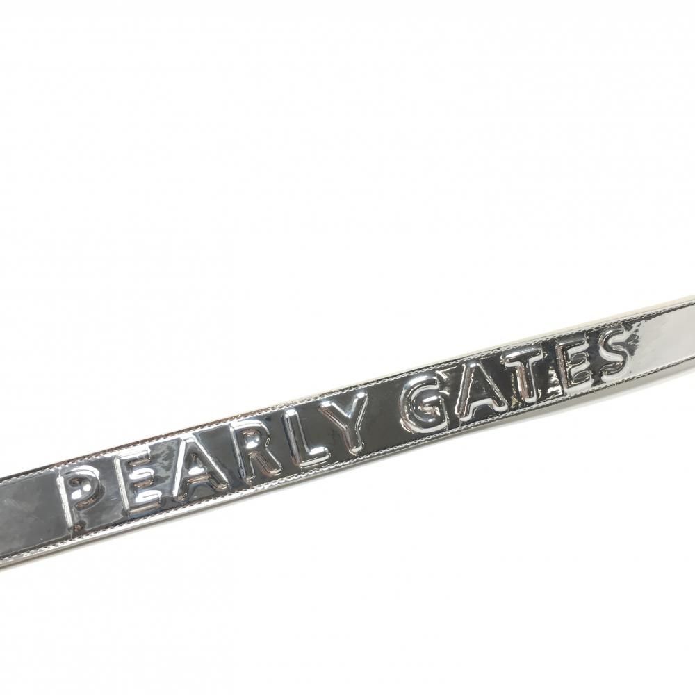 パーリーゲイツ ベルト シルバー エンボス加工ロゴ メンズ  ゴルフウェア PEARLY GATES