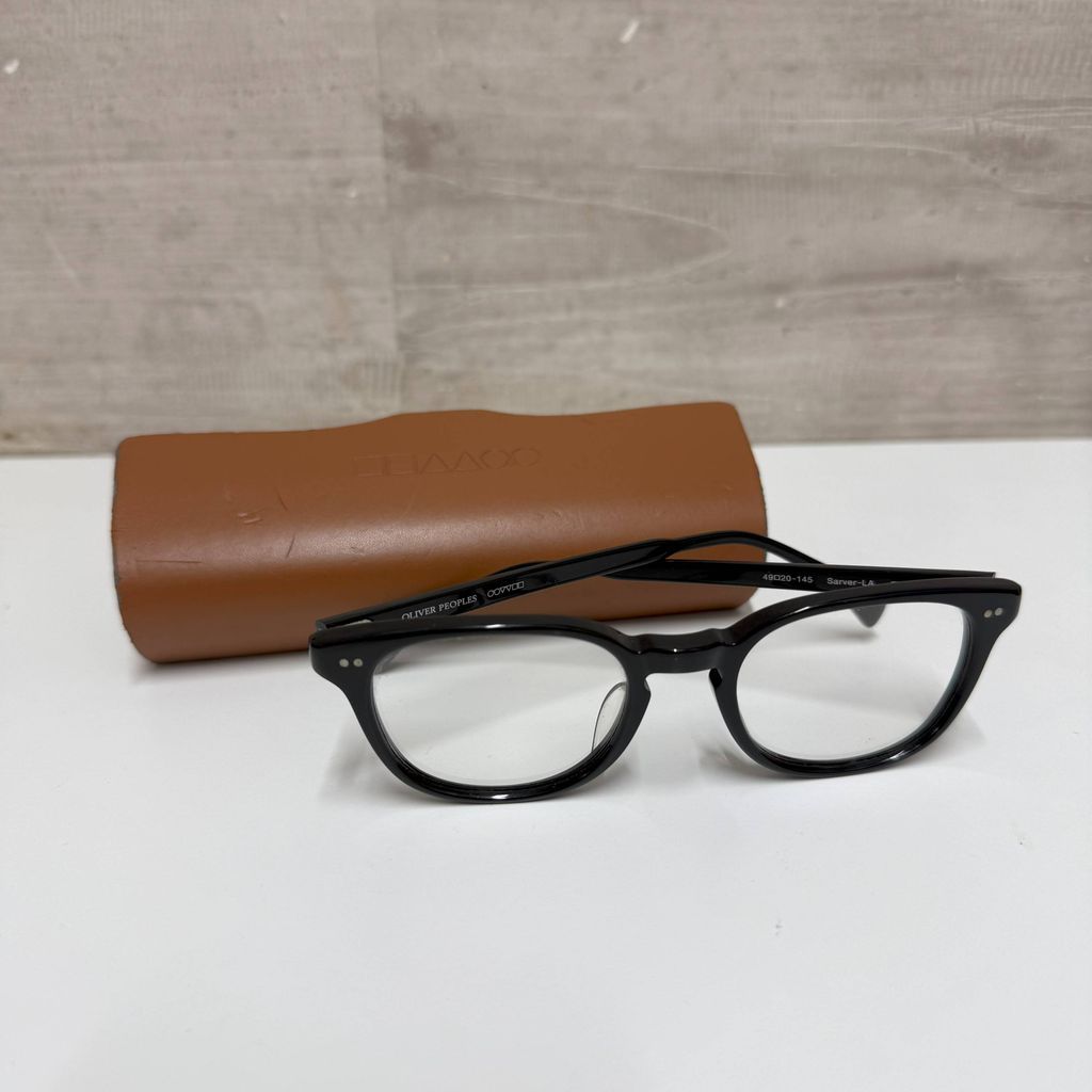 OLIVER PEOPLES オリバーピープルズ Classic Glasses メガネ 49□20-145 ブラック size 49 中目黒A09