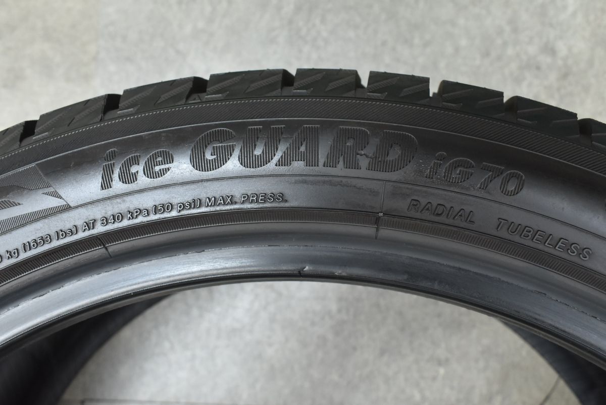 超バリ溝】ヨコハマ アイスガード iG70 245/40R19 スタッドレス 2本 