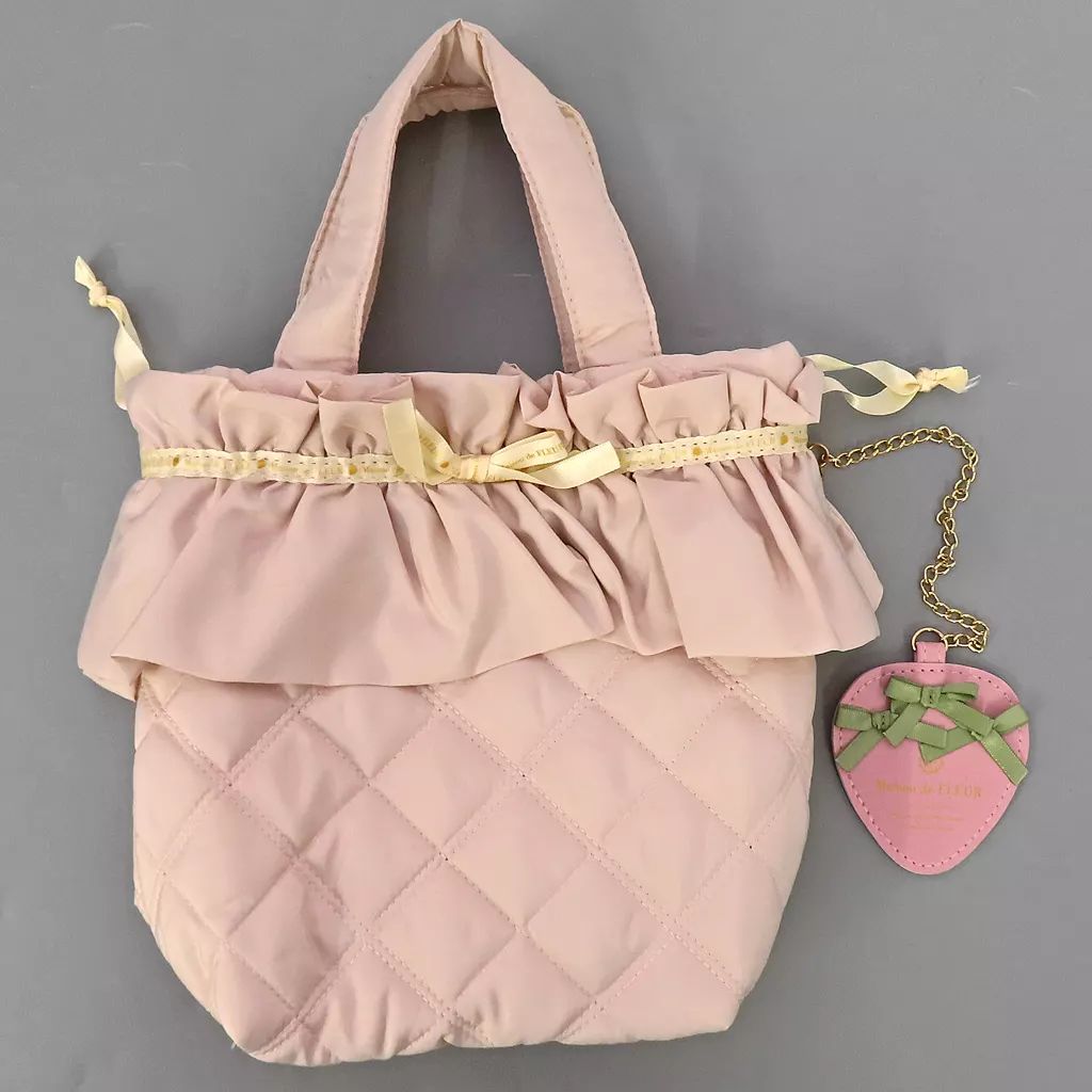 中古】バッグ いちごバッグ＆チャーム Maison de FLEUR いちご