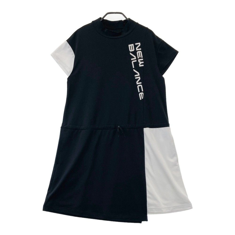 サイズ：2 NEW BALANCE GOLF ニューバランス  モックネック 半袖ワンピース  ブラック系 [240101438955] ゴルフウェア レディース ストスト NEW BALANCE GOLF ニューバランス 2024年 モックネック 半袖