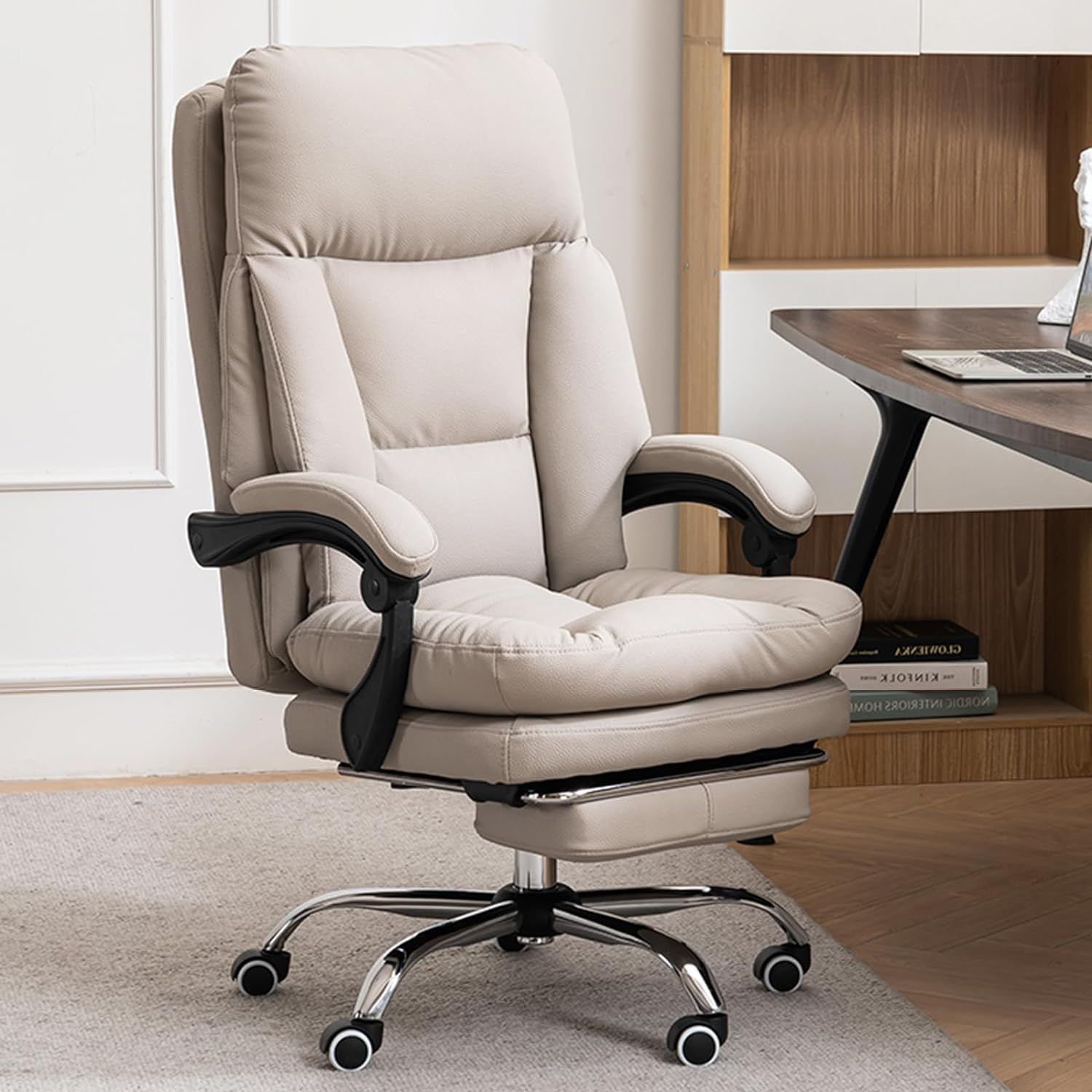 オフィスチェア 人間工学 メッシュ オットマン ロッキング リクライニング ブラック 360度回転 在宅勤務 高反発座面 デスクチェア ハイバック オフィスチェア 人間工学 メッシュ オットマン ロッキング