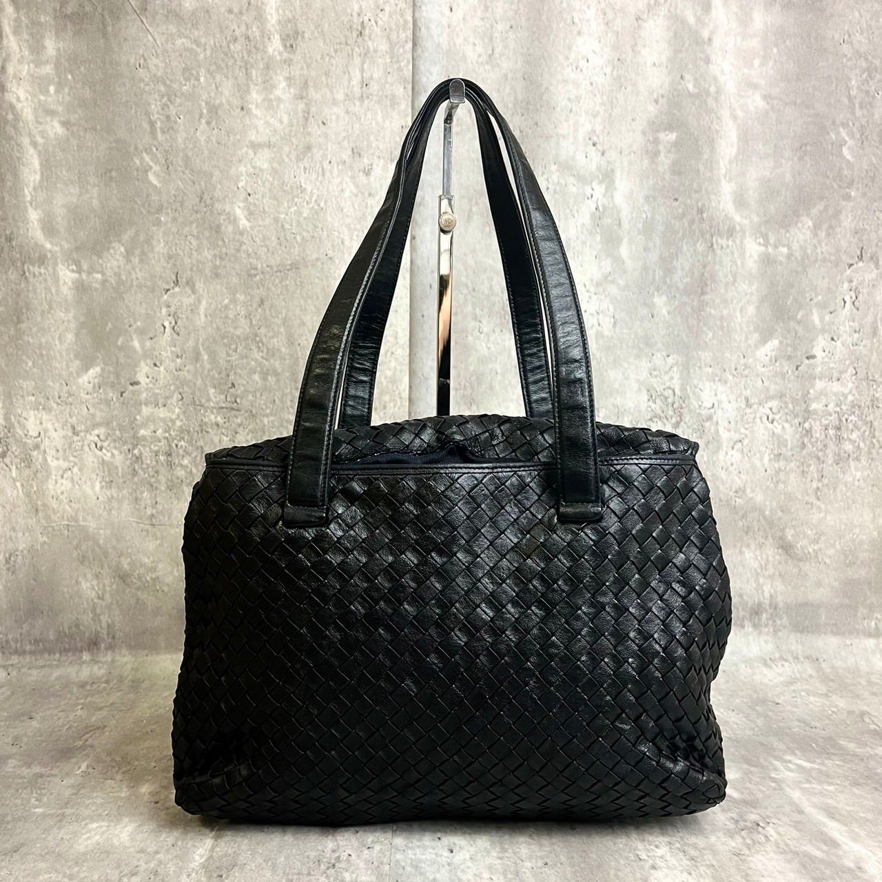 【美品】バリー　イントレチャート　トートバッグ　　　ハンド　ブラック　Bロゴ金具 Bally 超美品 バリー BALLY 90年代 ヴィンテージ ゴールドタグ
