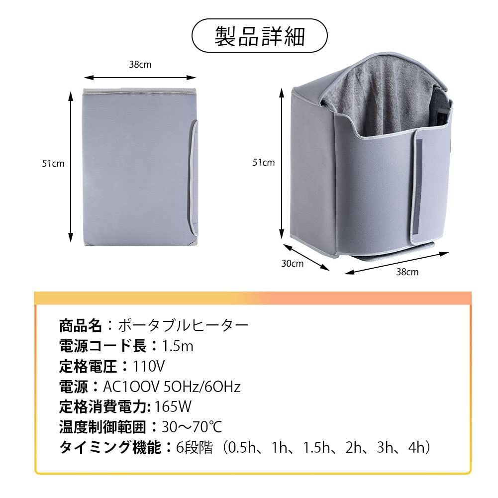 YVZAI パネルヒーター 電気足温器 フットウォーマー 折り畳み式 過熱