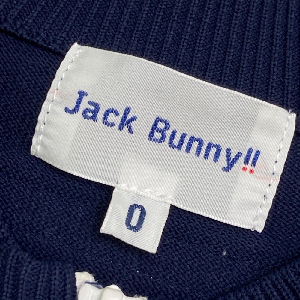 サイズ：0 JACK BUNNY ジャックバニー ハーフジップ半袖ニット