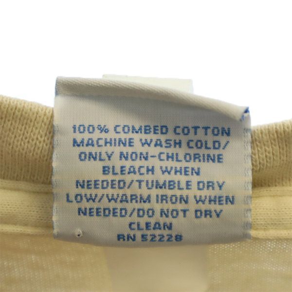 クレイジーシャツ プリント 半袖 Tシャツ L ベージュ Crazy shirts クルーネック メンズ 【中古】  【230511】 メール便可