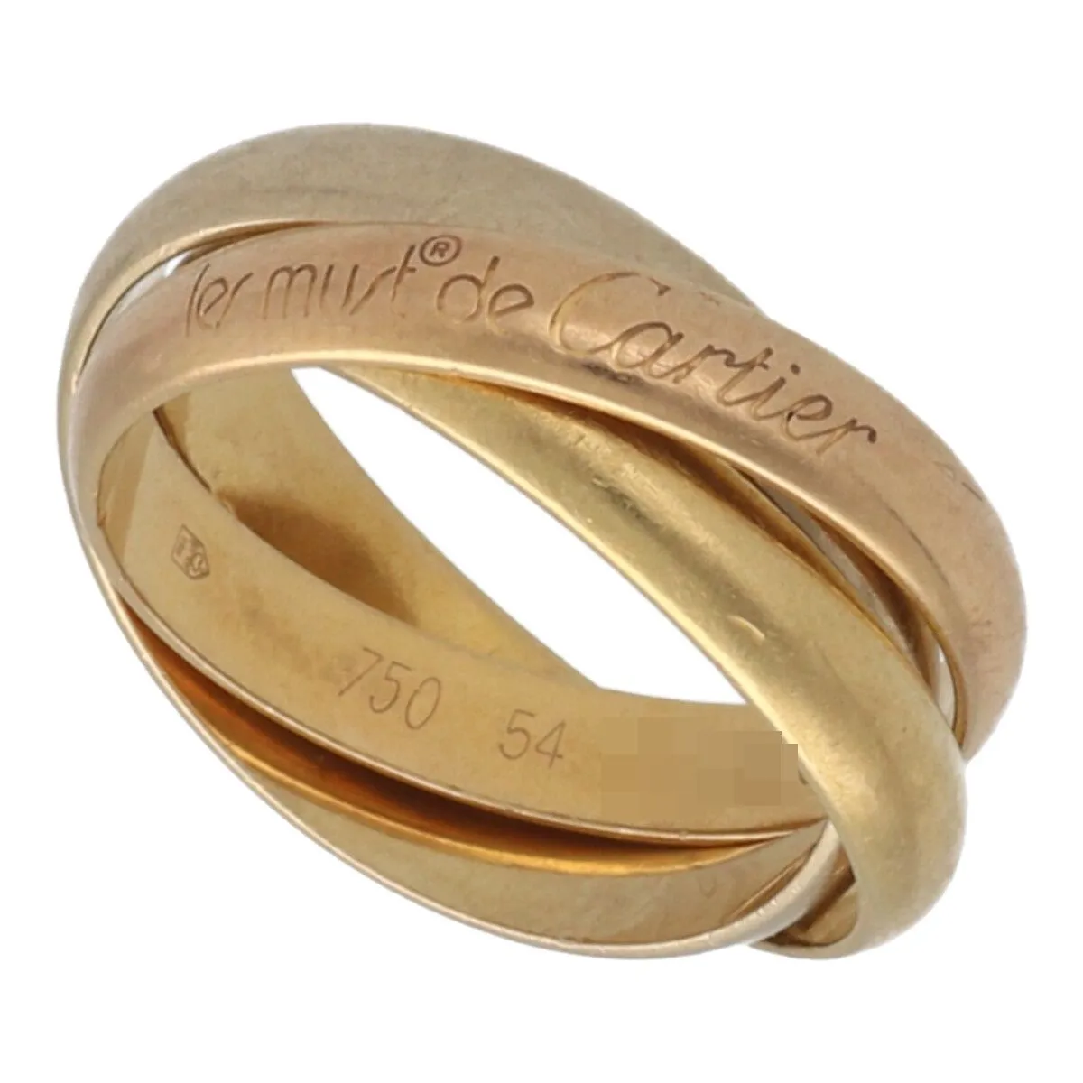 C‍a‍r‍t‍i‍e‍r トリニティ リング 3連 54サイズ カルティエ Cartier トリニティ リング 54号 2148103435423 【432】 の