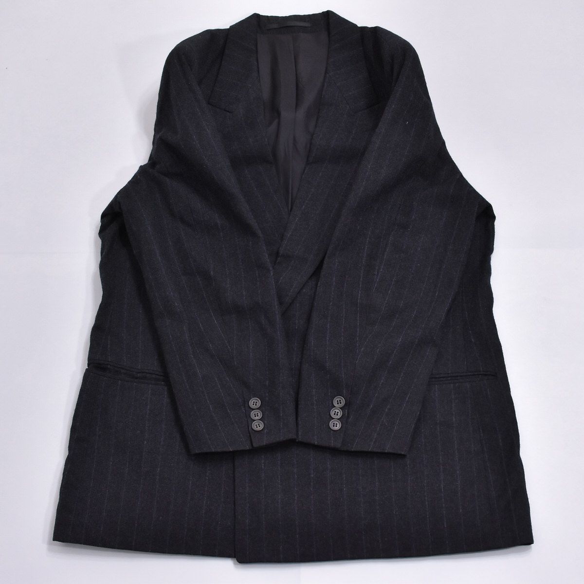 80s〜 HUGO BOSS ヒューゴボス ダブルブレスト ストライプ ウール 