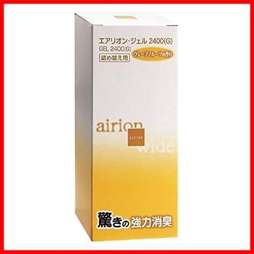 数量 2400 消臭ジェル 3個パック エアリオン ワイドつめかえ用 グレープフルーツの香り 東芝 GEL3P-2400 G A