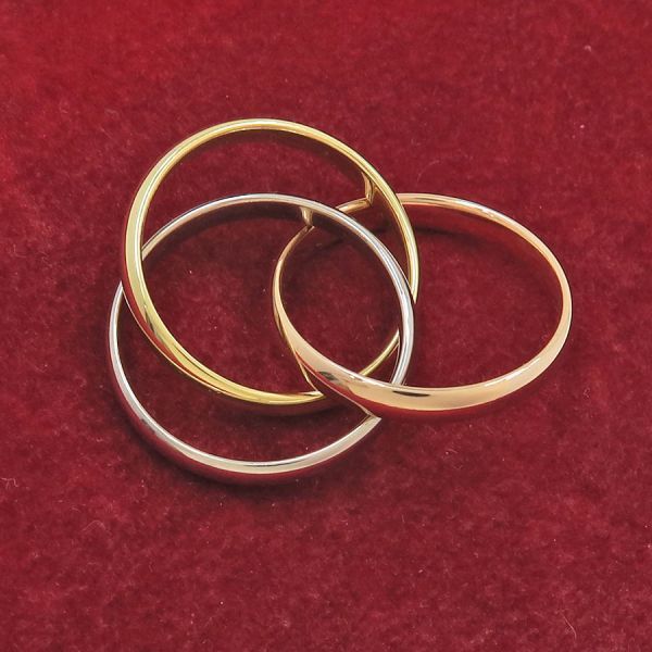 カルティエ　トリニティリング　RVX988 54(14号) Cartier カルティエ トリニティ 14号(54) リング ju【中古