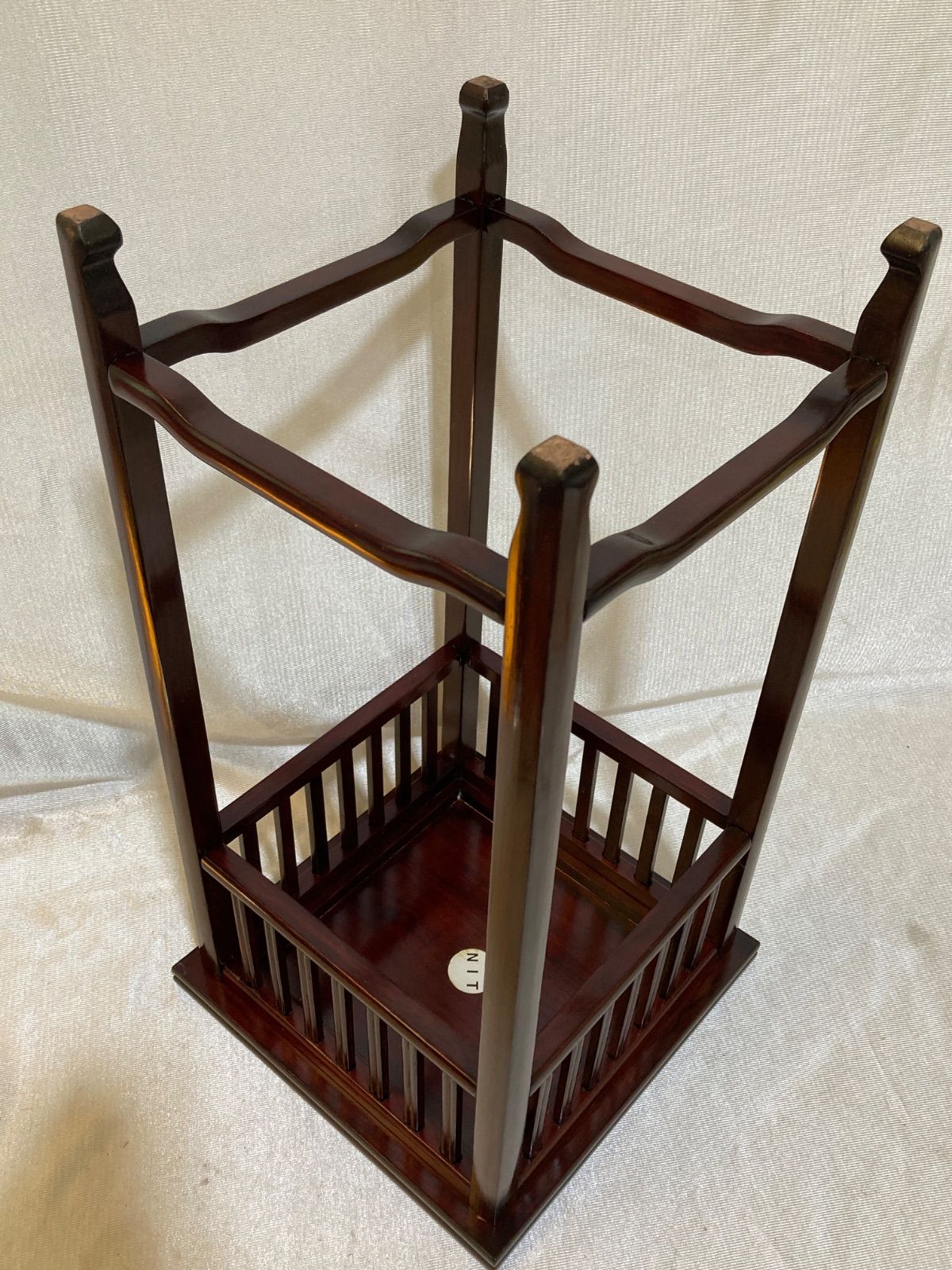 茶道具 煙草盆 莨盆 手付煙草盆 銀杏透かし 長四方 鵬雲斎好写し