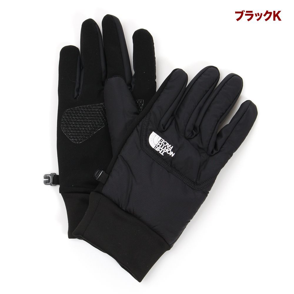 ブラックK ノースフェイス 手袋 スマホ メンズ レディース THE NORTH FACE ザ ノース フェイス ヌプシ イーチップ グローブ 防水 防寒 スマートフォン対応 スマホ対応 おしゃれ アウトドア 大きいサイズ 黒 NN62520