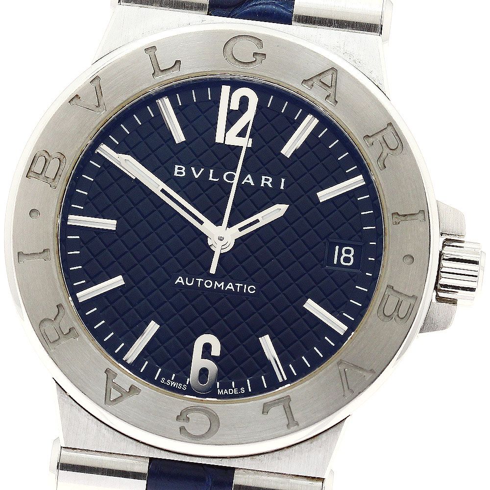 ブルガリ BVLGARI DG35S ディアゴノ デイト 自動巻き メンズ内箱付き_ 