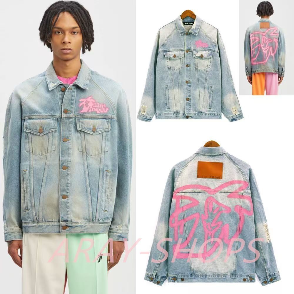 parm angels デニムジャケット　美品 Palm Angels(パームエンジェルス) デニムジャケット(メンズ