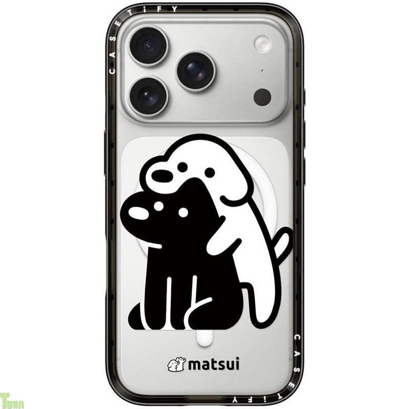 CASETiFY コンパクト iPhone 17 Pro ケース MagSafe対応|薄型 軽量|耐衝撃 - Alright h on ! - クリア ブラック a