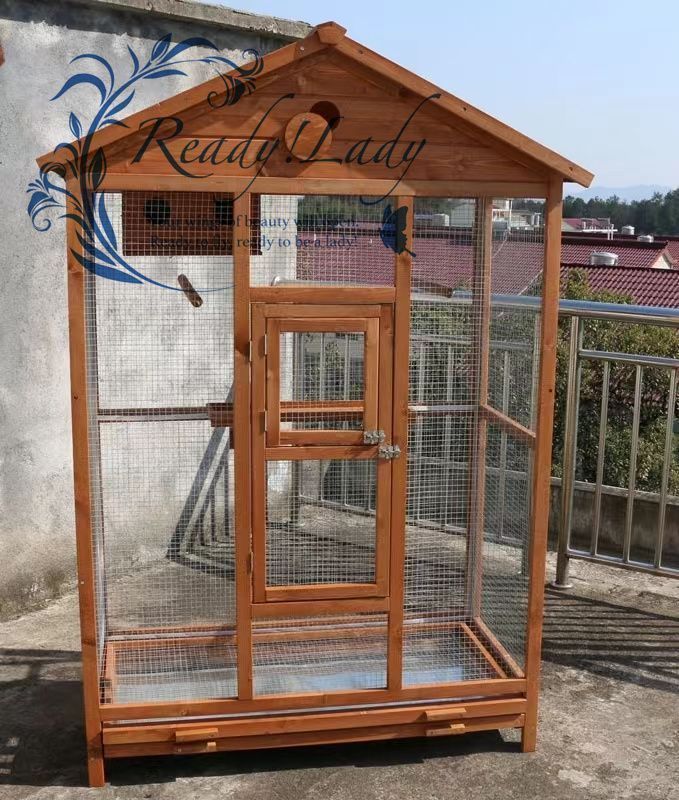 高品質 鳥小屋 木製鳥かご 大型飼育ケージ 整理しやすい 快適な空間 屋外用 鳥小屋 鳥用品 網目の間隔 逃げ出防止 多機能