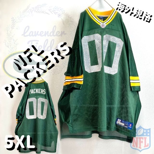 NFLパッカーズPACKERS特大ゲームシャツTシャツ両面プリント刺繍