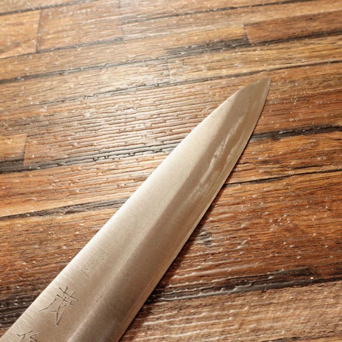 茂作 柳刃包丁 研ぎ済 刺身尾包丁 マーブル柄 使用感少 185mm - メルカリ