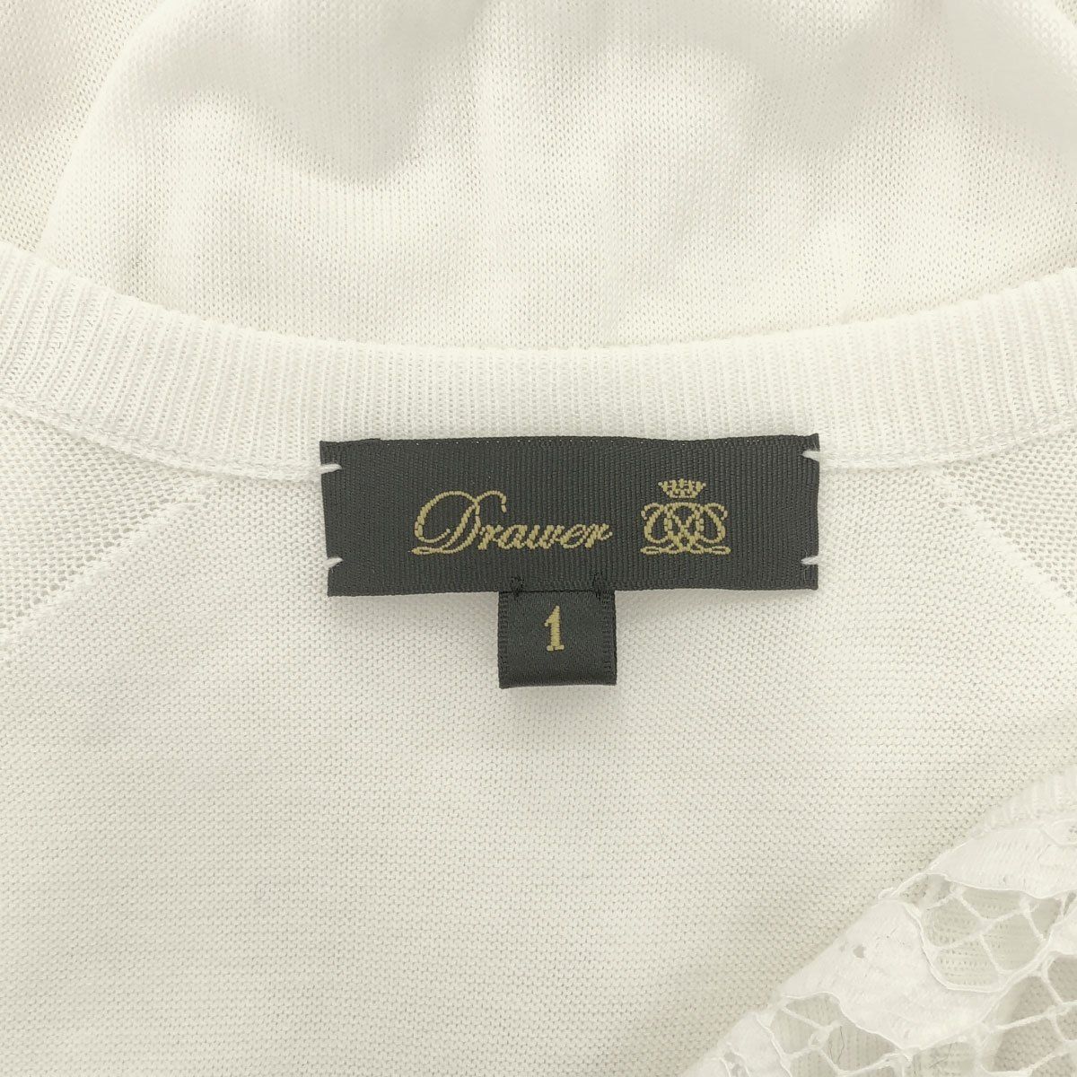 19SS コットンレースプリーツニットワンピース