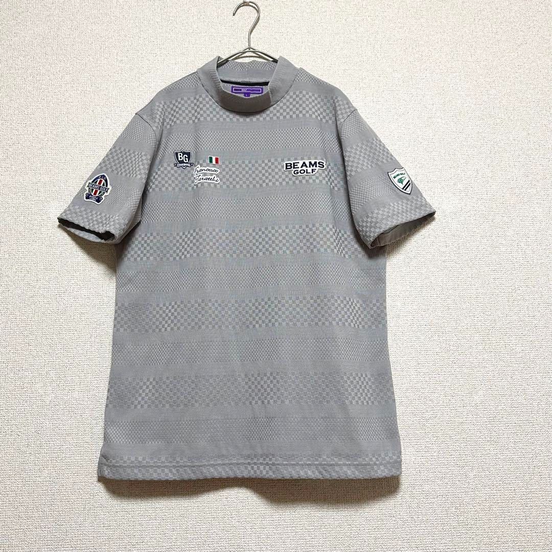 2023年モデル】BEAMS GOLF PURPLE LABELビームスゴルフ パープルレーベル メンズモックネックシャツ グレーL  タラッティプラスリッチ - メルカリ